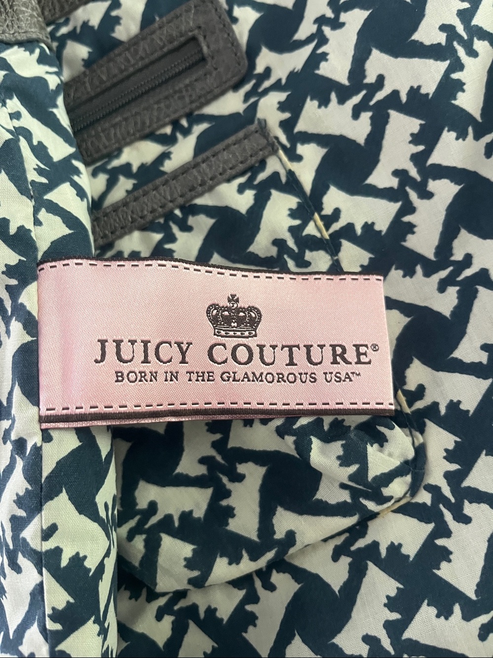 Vintage Juicy Couture For Nice Girls Who Like Stuff Leather Tote -Large-💥Rare - Picture 16 of 16
